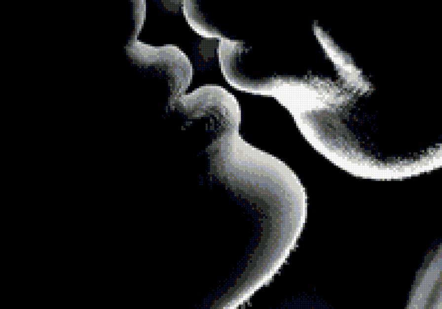 поцелуй - монохром, пара, поцелуй, любовь - предпросмотр