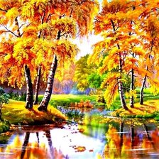 Схема вышивки «осень»