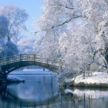 Схема вышивки «Зимний пейзаж»