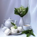 чай с зефирками - чай, кухня, натюрморт, посуда - оригинал