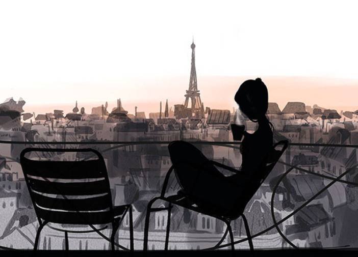 Утренний кофе - париж - оригинал