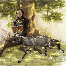 Схема вышивки «Локи и Слейпнир»