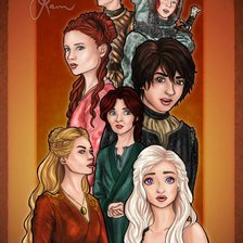 Схема вышивки «игры престолов»