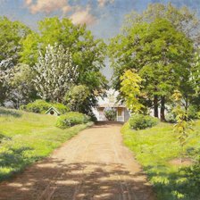 Схема вышивки «дорога к дому мечты»