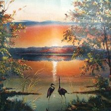 Схема вышивки «Закат»