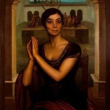 Схема вышивки «la niña de los peines»