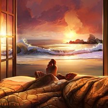 Схема вышивки «двое»