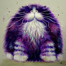 Схема вышивки «котик»