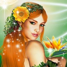 Схема вышивки «лесная фея»