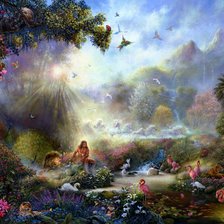 Схема вышивки «сказочный сад»