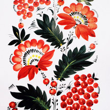 Схема вышивки «петриковская роспись»