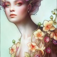 Схема вышивки «фея цветов»