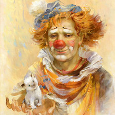 Схема вышивки «клоун»