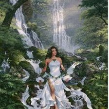 Схема вышивки «Дівчина 18»