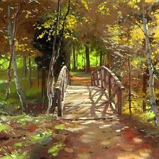 Схема вышивки «мостик»