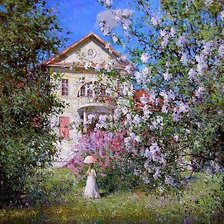 Схема вышивки «лето в усадьбе»