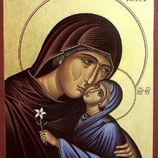 Схема вышивки «Праведная Анна и Дева Мария»