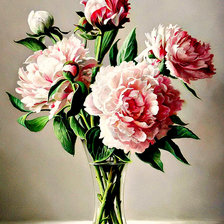 Схема вышивки «Пионы»