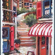 Схема вышивки «улочка»