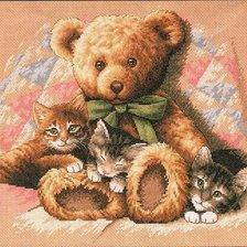 Схема вышивки «котята»