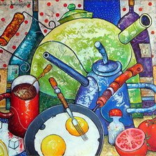 Схема вышивки «кухонная каша»