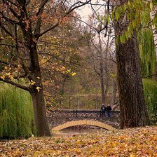 Схема вышивки «осенний парк»