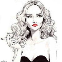 Схема вышивки «девушка»