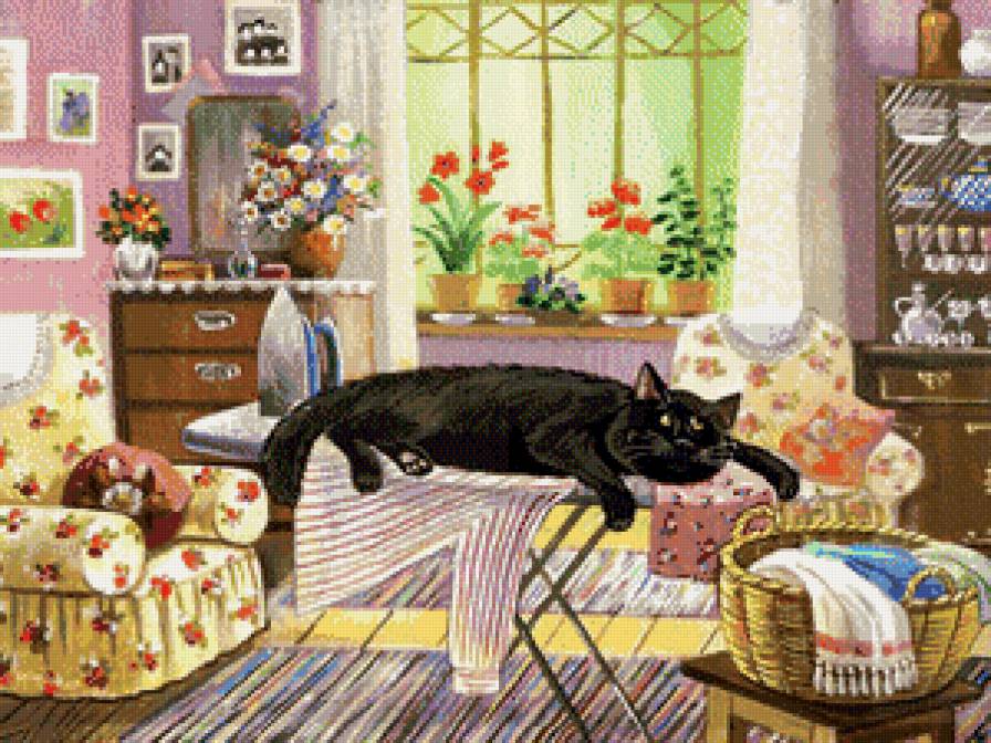 наглый кот - квартира, кот, лентяй - предпросмотр