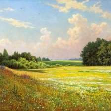 Схема вышивки «пейзаж»