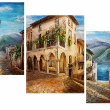 Схема вышивки «городской триптих»