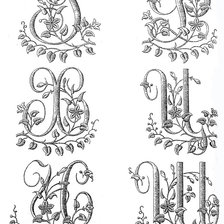 Схема вышивки «алфавит»