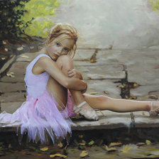 Схема вышивки «Маленькая балерина»