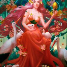 Схема вышивки «богиня»