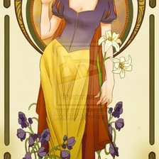 Схема вышивки «белоснежка»