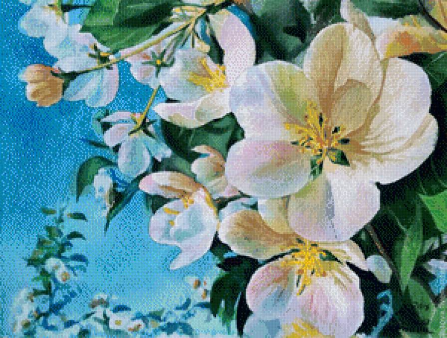 яблоня в цвету - предпросмотр