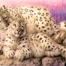 Схема вышивки «леопард»