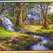 Схема вышивки «Лесной приют»