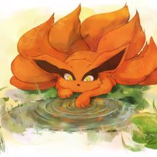 Схема вышивки «лис грустит»