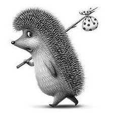 Схема вышивки «ежик в тумане»