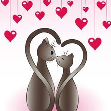 Схема вышивки «котики»