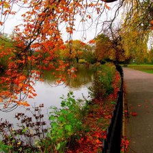 Схема вышивки «Осенний пейзаж»