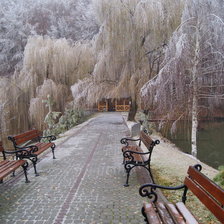 Схема вышивки «Поздняя осень»