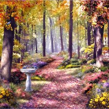 Схема вышивки «Парк»