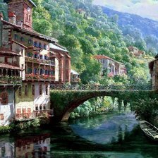 Схема вышивки «Мост»