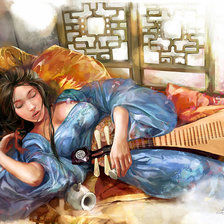 Схема вышивки «спящая красавица»