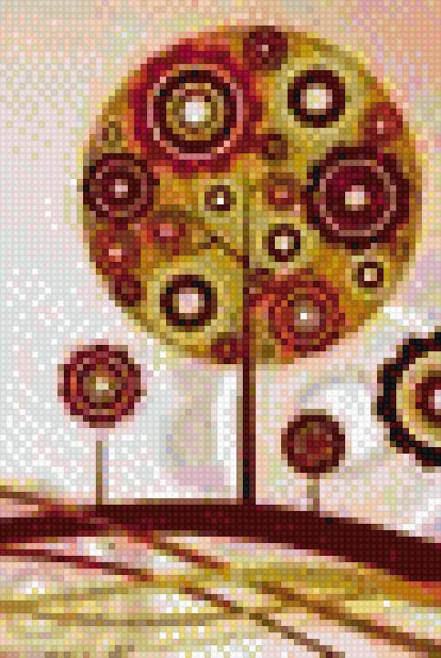 Осень абстракция - времена года, деревья, осень - предпросмотр