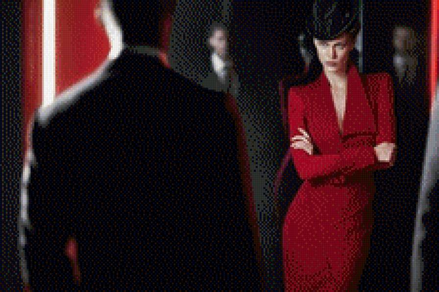 Встреча - девушка, он, она, красный - предпросмотр