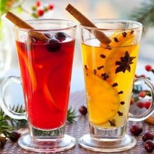 Схема вышивки «глинтвейн»