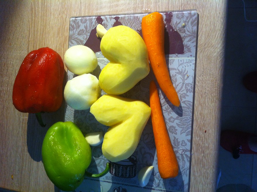 Удачный урожай - овощи, кухня, сердечко, натюрморт, картошка - оригинал