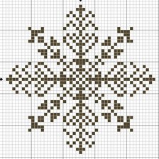 Схема вышивки «снежинка»